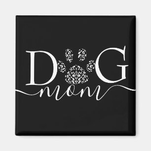 Dog Mom pawprint  Magnet