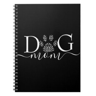 Dog Mom pawprint Notebook