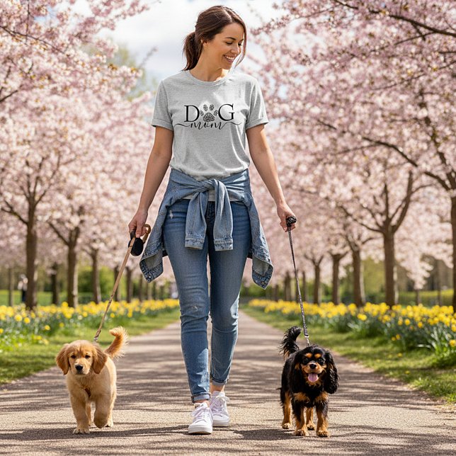 Dog Mom pawprint T-Shirt (Creator Uploaded)