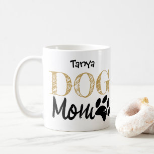 Dog Mom Personalised Paw Print Mug Gift