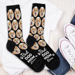 DOG MOM Personalized Cute Pet Photo Novelty Crew Socks<br><div class="desc">Best Dog Mom Ever! Surprise the dog lover whether its a birthday, Mothers day or Christmas with these super cute pet photo all over print socks. They'll be a favourite of all dog lovers, and dog moms. Customize these dog photo socks with your pups favourite photo. COPYRIGHT © 2022 Judy...</div>