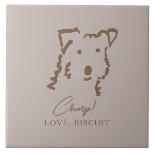 Dog Mom Personalized Fox Terrier Home Decor Tile