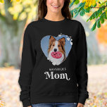 Dog MOM Personalized Pet Photo Heart Dog Lover Sweatshirt<br><div class="desc">Dog Mom ... Surprise your favourite Dog Mom this Mother's Day , Christmas or her birthday with this super cute custom pet photo t-shirt. Customize this dog mom shirt with your dog's favourite photos, and name. This dog mom shirt is a must for dog lovers and dog moms! Great gift...</div>