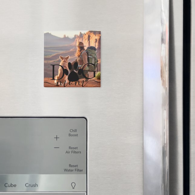 Dog Mom photo memory Magnet (In Situ (Fridge))