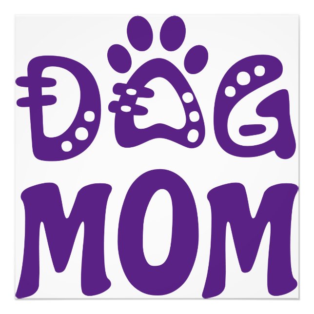 Dog Mom Photo Print (Front)