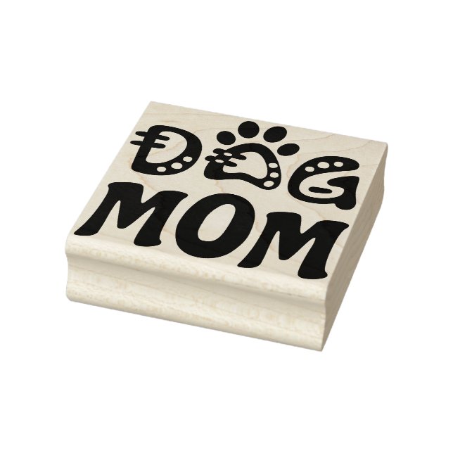 Dog Mom Rubber Stamp (Stamp)