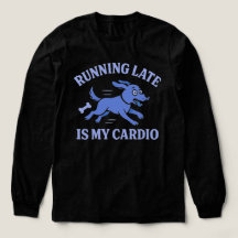 Dog Mom Running Late Is My Cardio Cute Retro pet