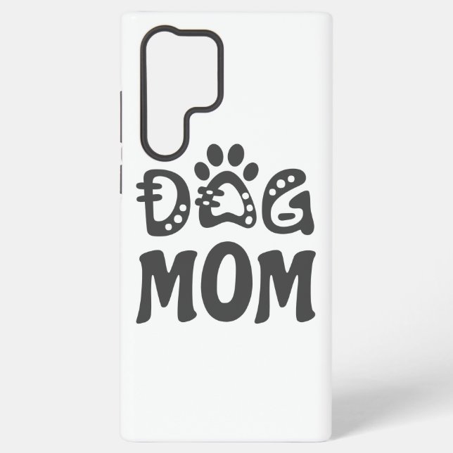 Dog Mom Samsung Galaxy S22 Ultra Case (Back)