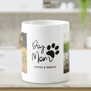 Dog Mom Scrip 2 Photos Dog Lovers Coffee Mug
