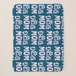 Dog Mom Sherpa Blanket