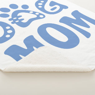 Dog Mom Sherpa Blanket