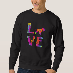 Dog Mom Soft Coated Wheaten Terrier Dog  Pixel Art Sweatshirt
