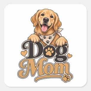Dog Mom Sticker Funny Gift Dog Lovers