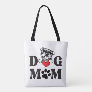 Dog mom tote bag
