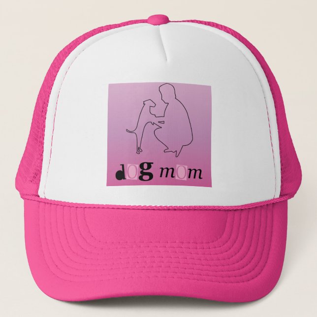 dog mom trucker hat (Front)