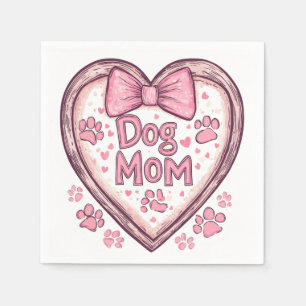 Dog Mom Vibes – Chill and Stylish Design Napkin