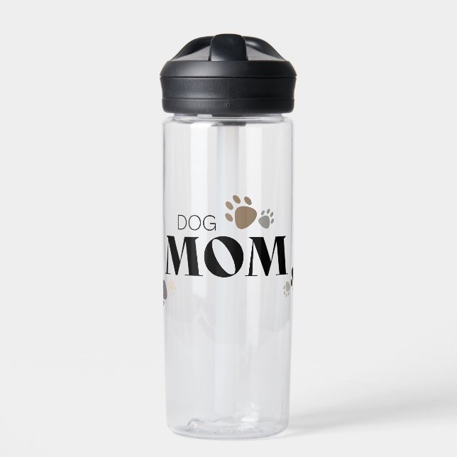 Dog Mom  Water Bottle (Front)