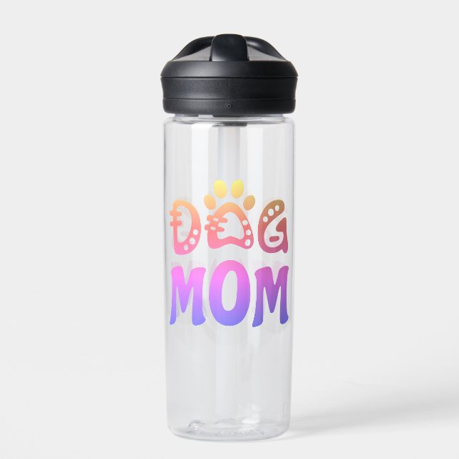 Dog Mom Water Bottle (Front)