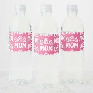 Dog Mom Water Bottle Label