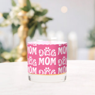Dog Mom Whiskey Glass