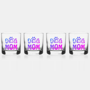 Dog Mom Whiskey Glass