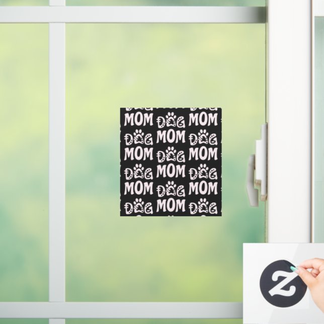 Dog Mom Window Cling (Home)