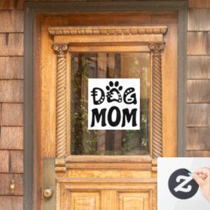 Dog Mom Window Cling