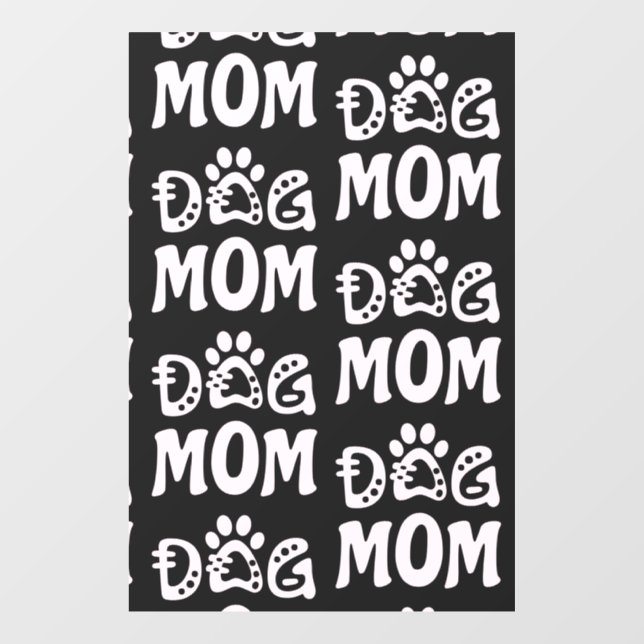 Dog Mom Window Cling (Sheet)