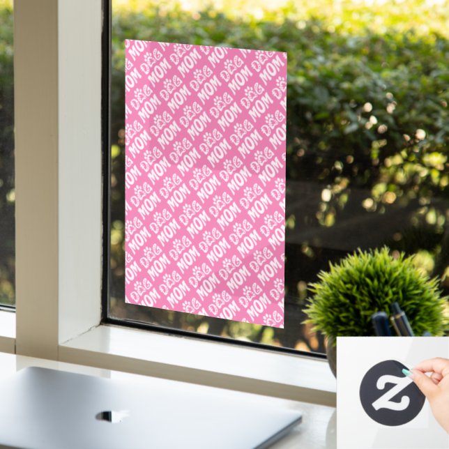 Dog Mom Window Cling (Office)