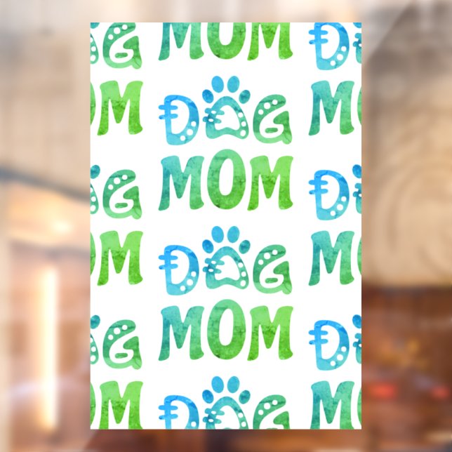 Dog Mom Window Cling (Sheet 2)