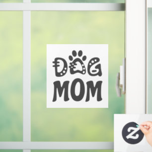 Dog Mom Window Cling