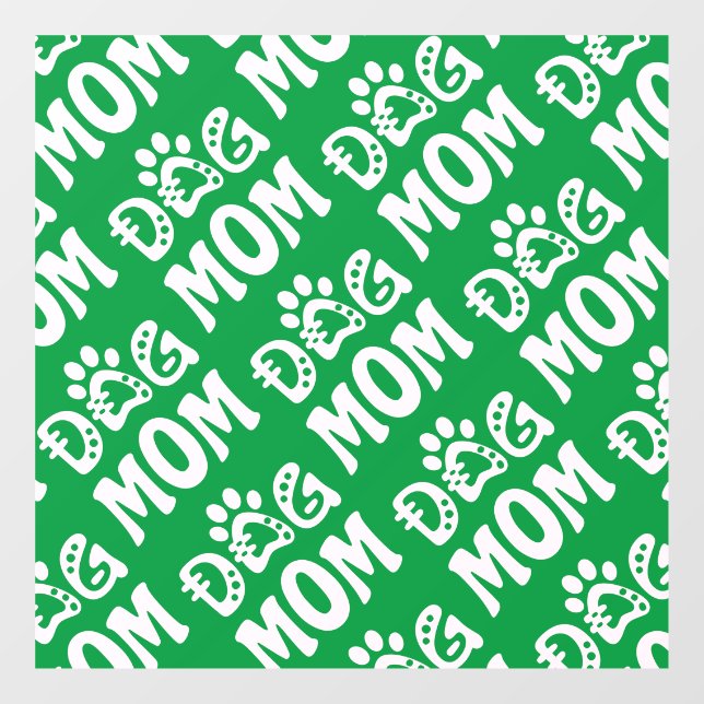 Dog Mom Window Cling (Sheet)