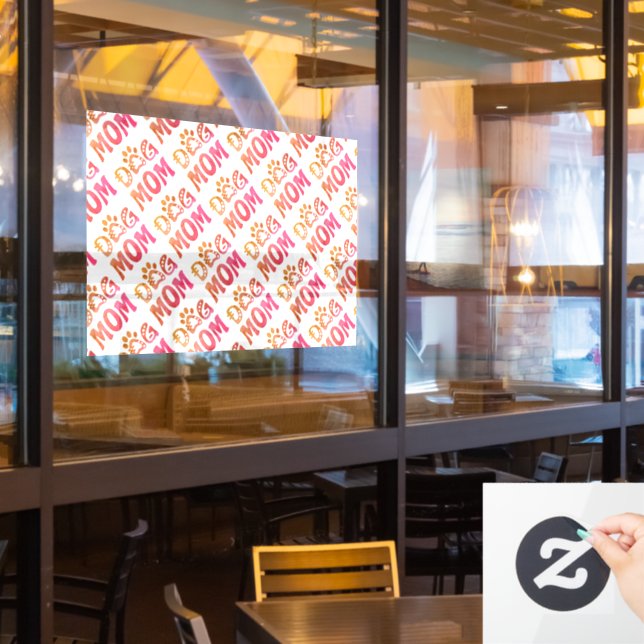 Dog Mom Window Cling (Restaurant Window)