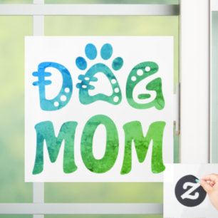 Dog Mom Window Cling