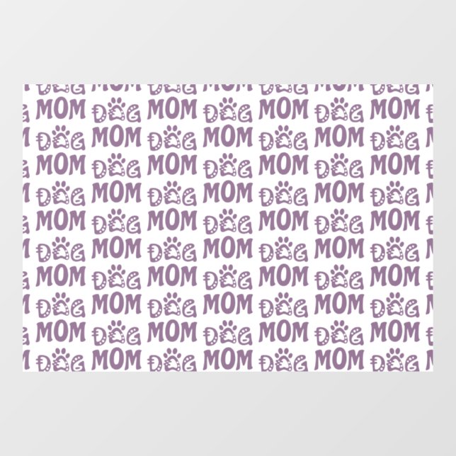 Dog Mom Window Cling (Sheet)