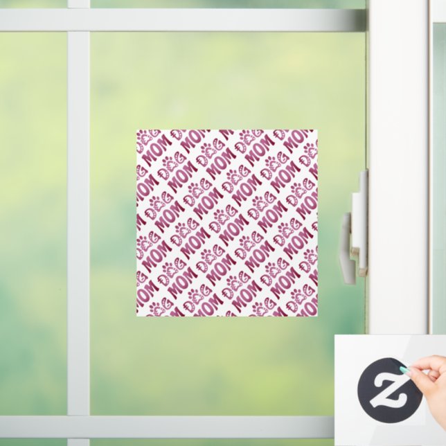 Dog Mom Window Cling (Home)