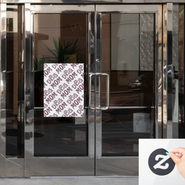 Dog Mom Window Cling (Office Door)