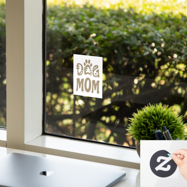 Dog Mom Window Cling (Office)