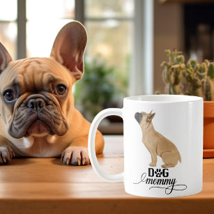 Dog Mommy French Bulldog Dog Watercolor   Coffee Mug