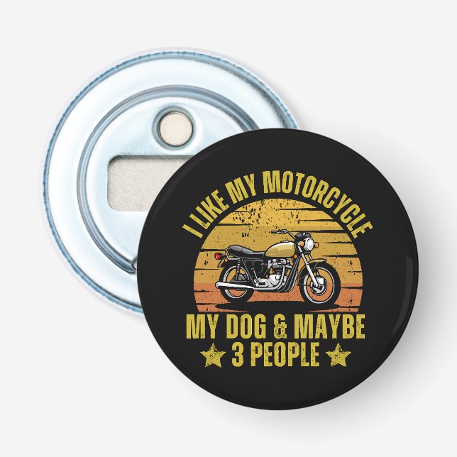 Dog Motorcycle Bottle Opener (Front)