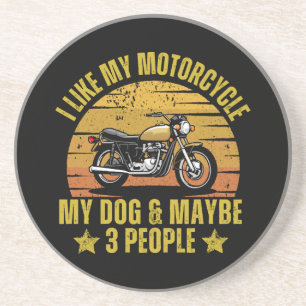 Dog Motorcycle Coaster