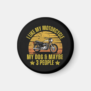 Dog Motorcycle Magnet