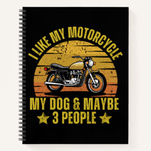 Dog Motorcycle Notebook