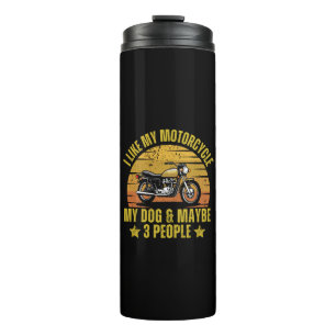 Dog Motorcycle Thermal Tumbler