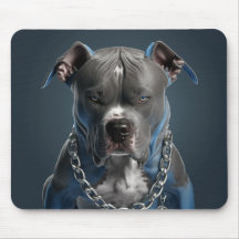 Dog Mouse Pad American Stafford