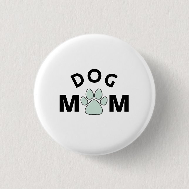 Dog Mum      1 Inch Round Button (Front)