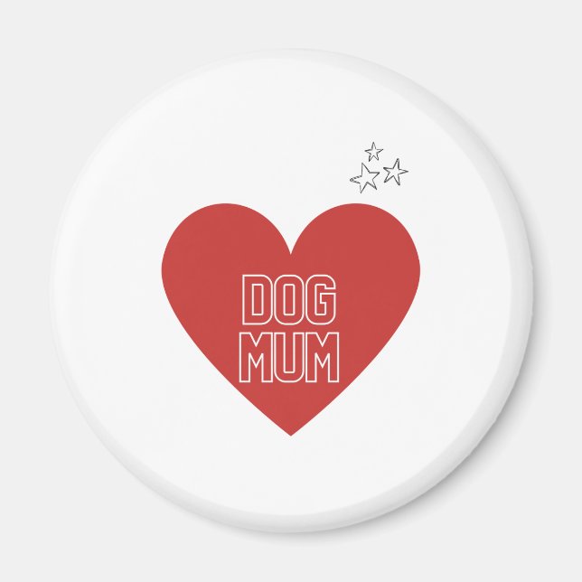 Dog mum fridge magnet (Front)