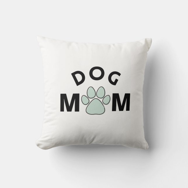 Dog Mum   Throw Pillow (Front)