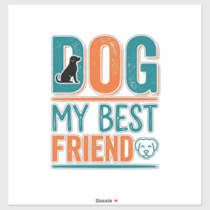 Dog My Best Friend Vintage Dog Lover Shirt Design_