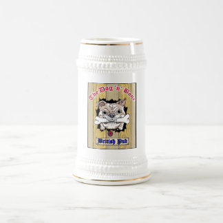 Dog N Bone Beer Stein Logo in Centre